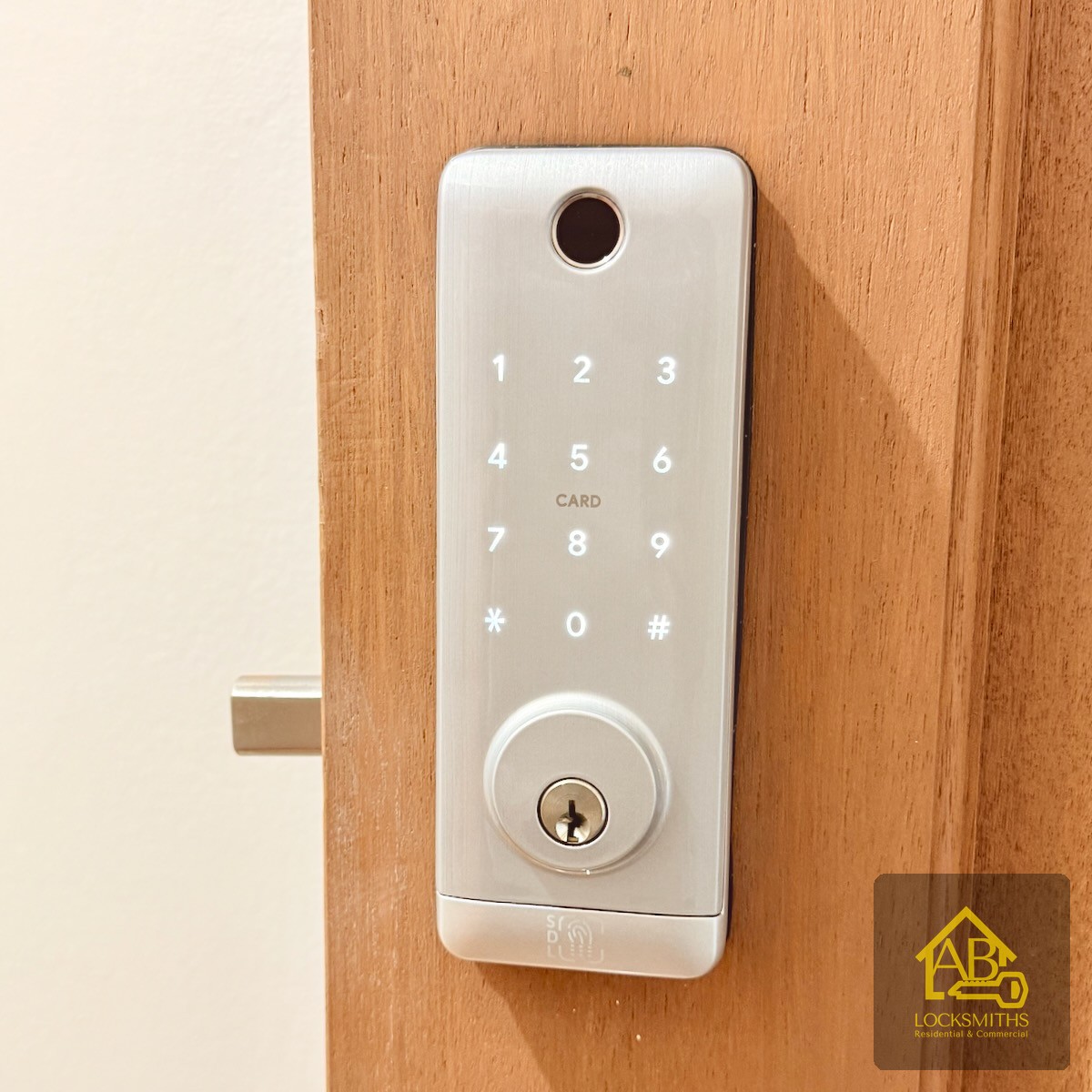 Smart keypad lock installation