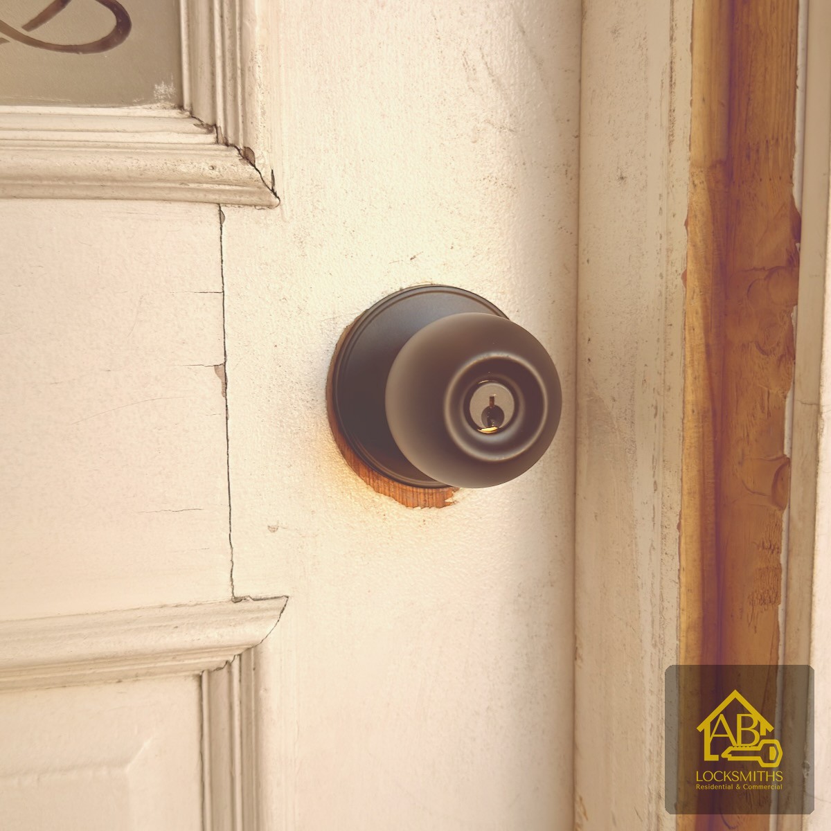 Door lever handle installation